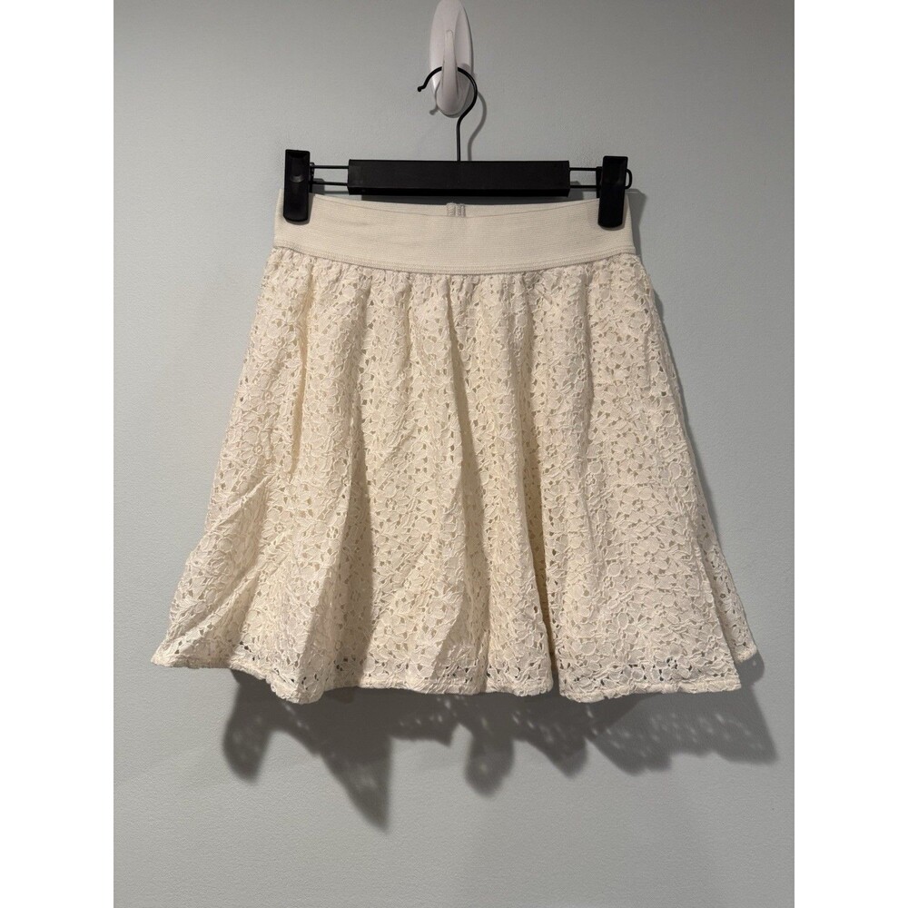 Arizona Jean Co Floral Lace Skirt Small Elastic Boho Indie Cottage Coquette Twee